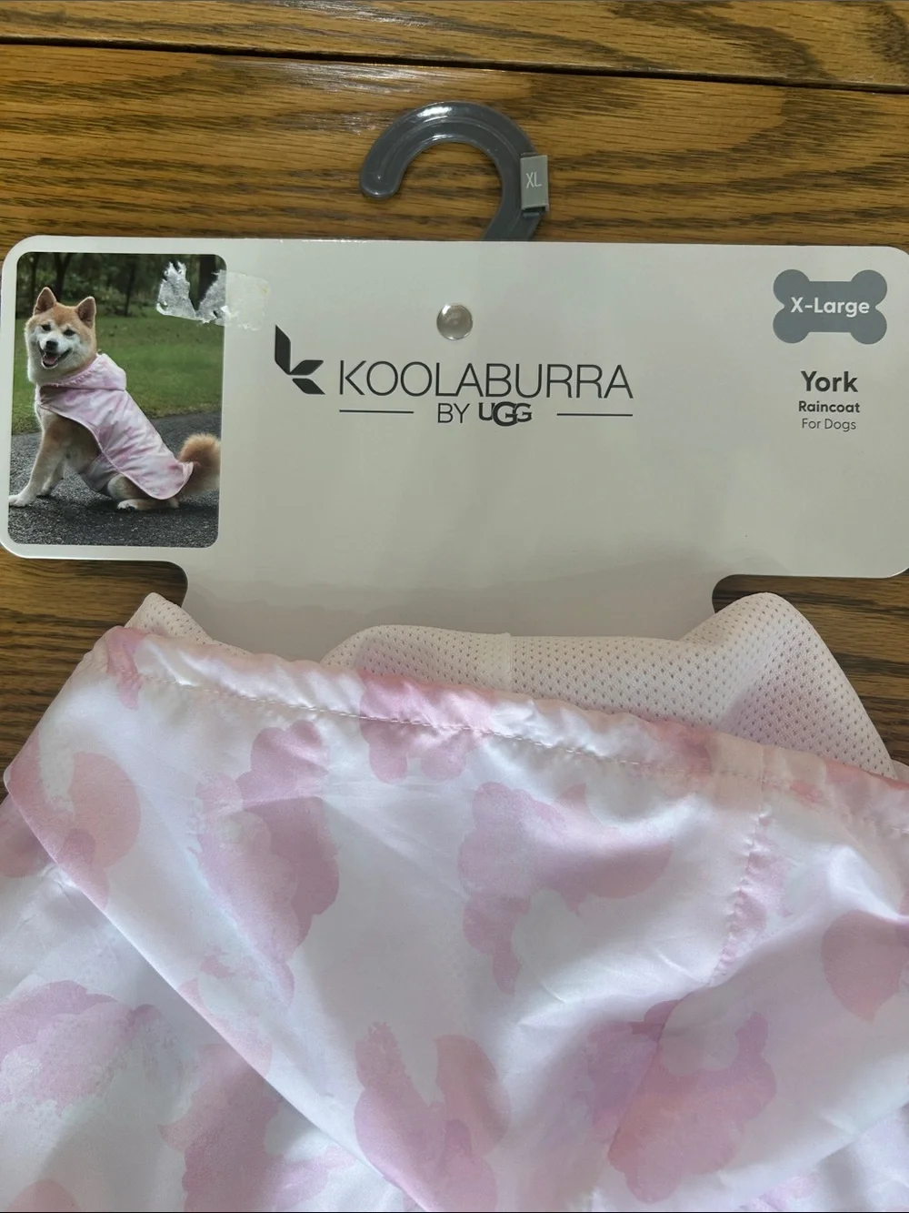 Koolaburra by UGG York Pet Raincoat, size XL, NWT